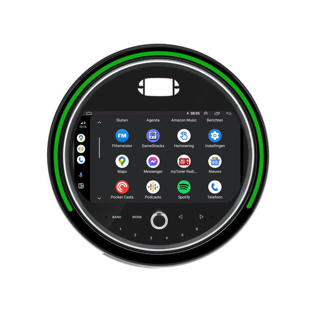 Android 13 CarPlay Autoradio voor Mini Cooper F55/F56/Clubman | 2014 t/m 2020