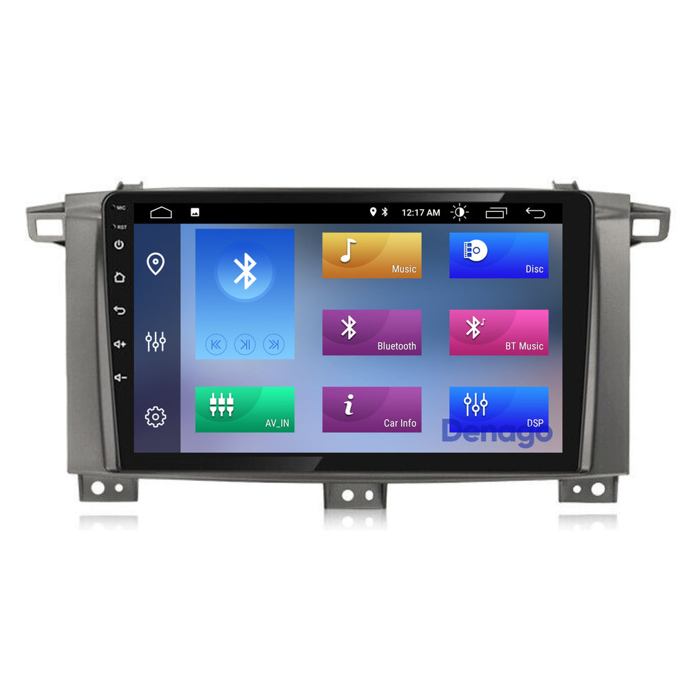 Radio para coche Toyota Land Cruiser LC100 CarPlay | 2005 a 2007 | Denago DNG-A338 | 9 pulgadas | Androide 13 | CarPlay inalámbrico y Android Auto