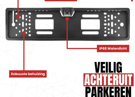Support de plaque d'immatriculation Cartronix RV-400 PRO avec caméra