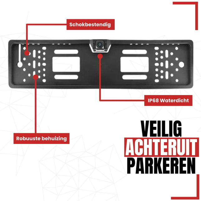Support de plaque d'immatriculation Cartronix RV-400 PRO avec caméra