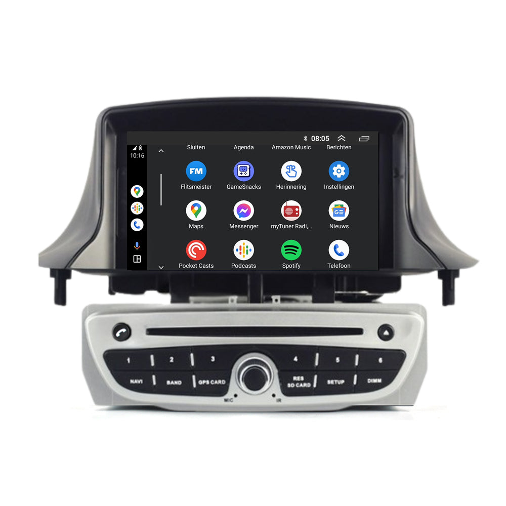 Renault Megane 3 | Android 14 | Autoradio | 2008 à 2015 | CarPlay & Android Auto Argent