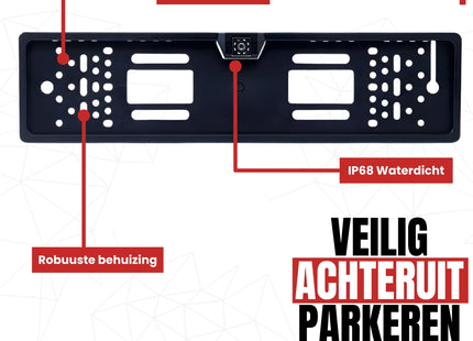 Cartronix RV-410 PRO kentekenplaathouder met camera | 8 LED Nachtzicht