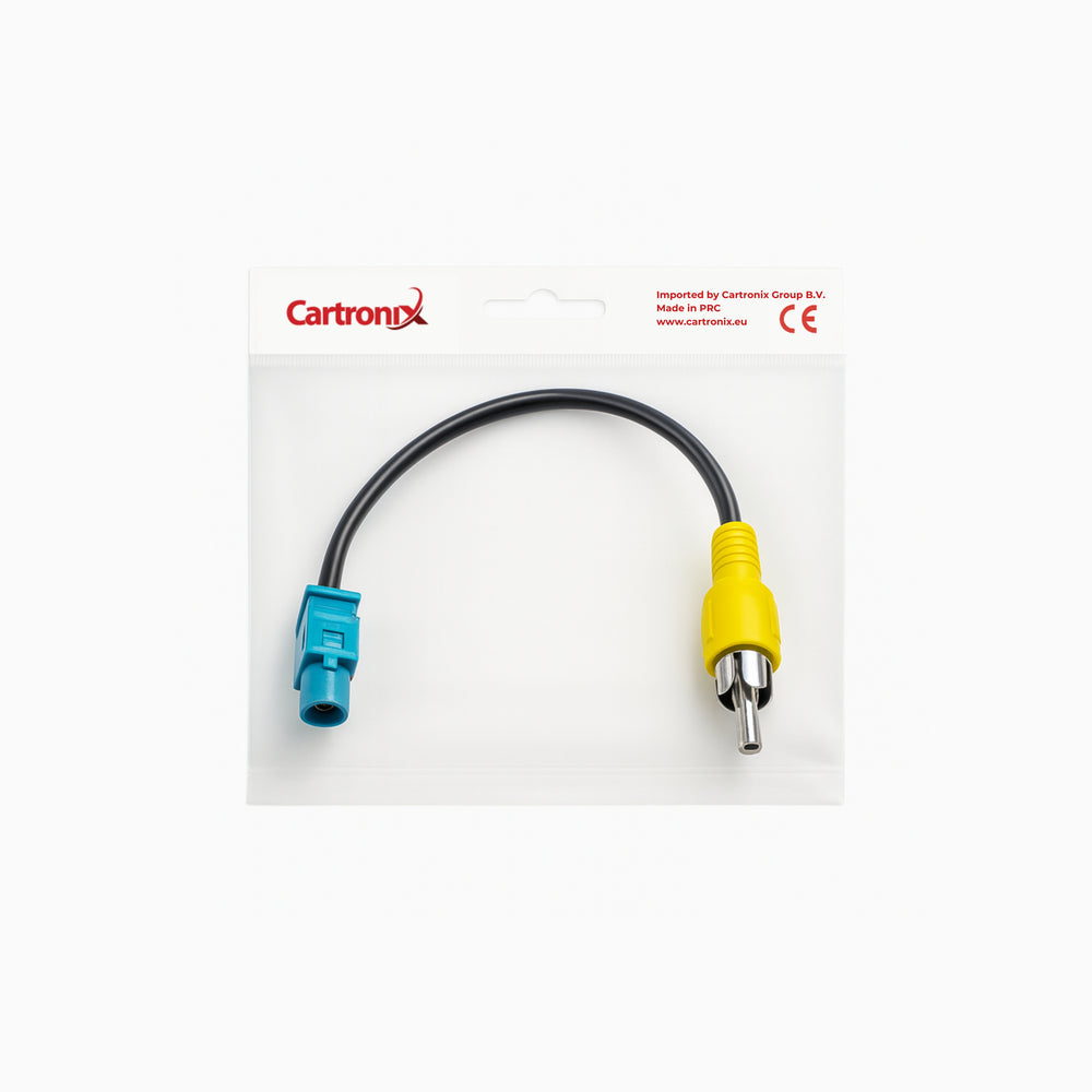 Cartronix CTX-1403 | Cable adaptador de cámara Fakra a RCA | Para Mercedes y Volkswagen