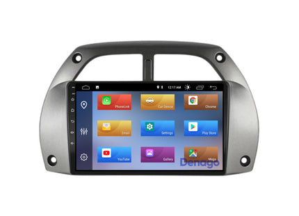 Toyota RAV4 CarPlay autoradio | 2001 t/m 2006 | Denago DNG-A206 | 9 inch | Android 13 | Draadloos CarPlay & Android Auto | Grijs frame