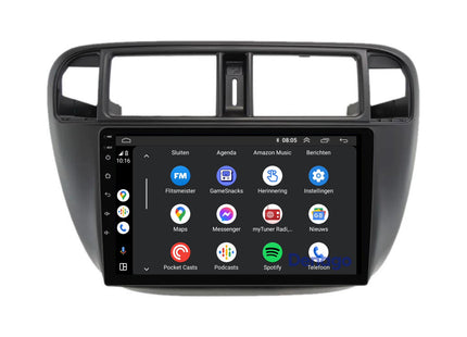 Honda Civic CarPlay autoradio | 1996 t/m 2000 | Denago DNG-A306 | 9 inch | Android 13 | Draadloos CarPlay & Android Auto
