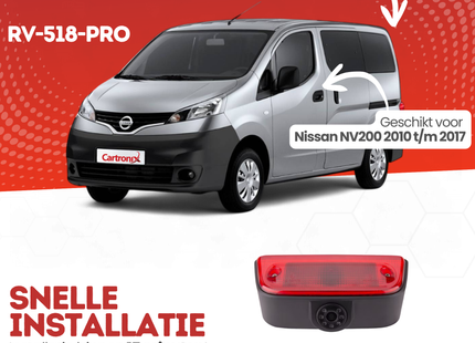 Nissan NV200 Derde Remlicht Achteruitrijcamera | 2010 t/m 2017 | Nachtzicht | HD Beeld