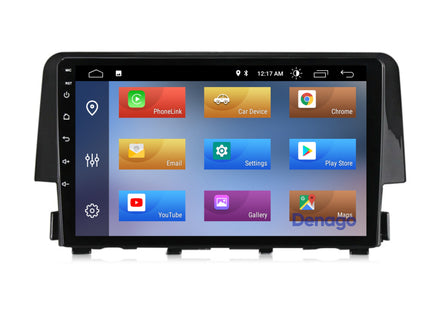 Honda Civic CarPlay autoradio | 2016 t/m 2021 | Denago DNG-A114 | 9 inch | Android 13 | Draadloos CarPlay & Android Auto