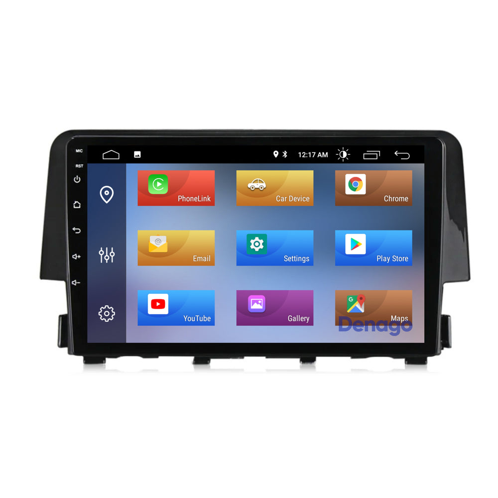 Radio para coche Honda Civic CarPlay | 2016 a 2021 | Denago DNG-A114 | 9 pulgadas | Androide 13 | CarPlay inalámbrico y Android Auto