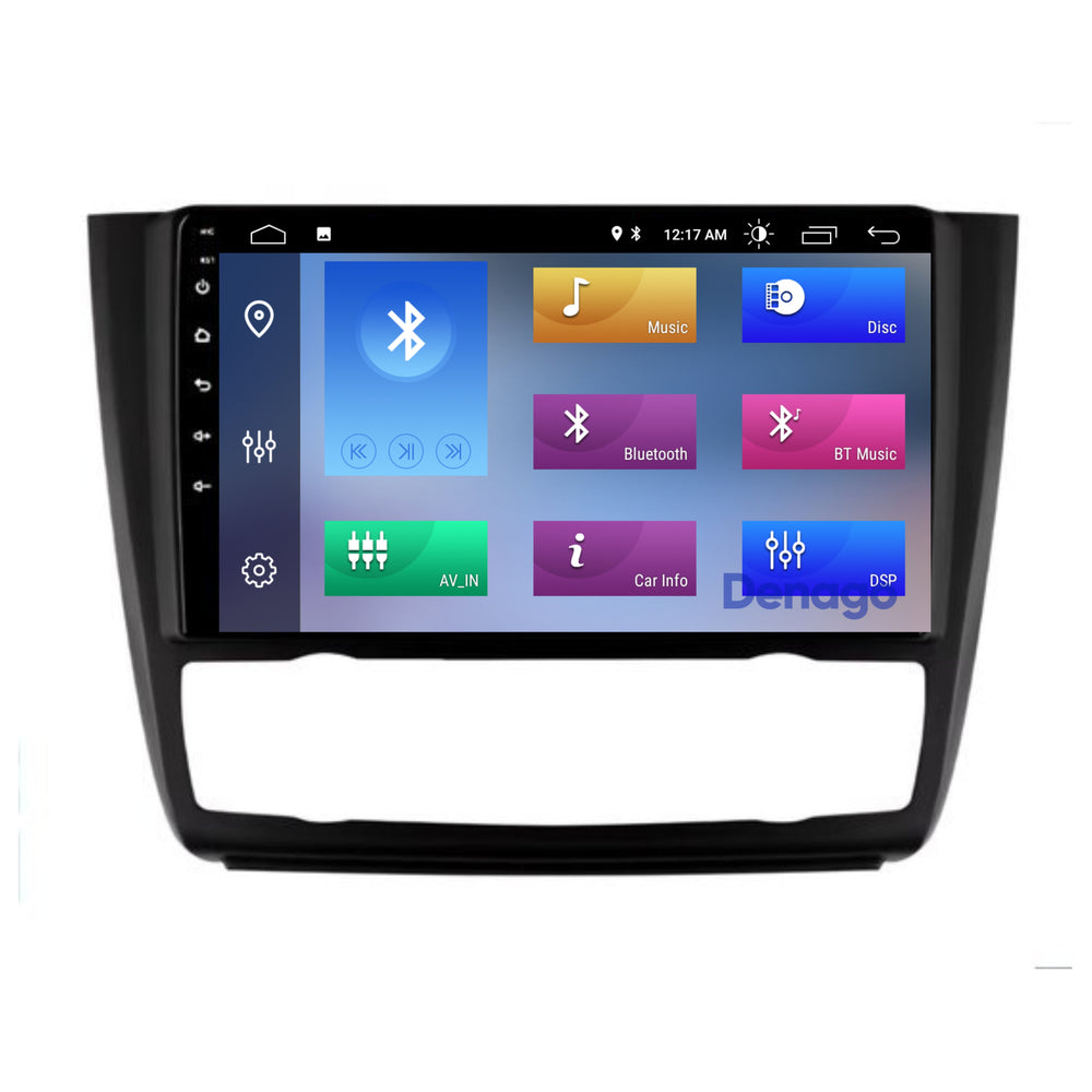 BMW 1 Serie E87 | E81 | E82 | E88 CarPlay autoradio | 2004 t/m 2012 | Denago DNG-A273 | 9 inch | Android 13 | Draadloos CarPlay & Android Auto