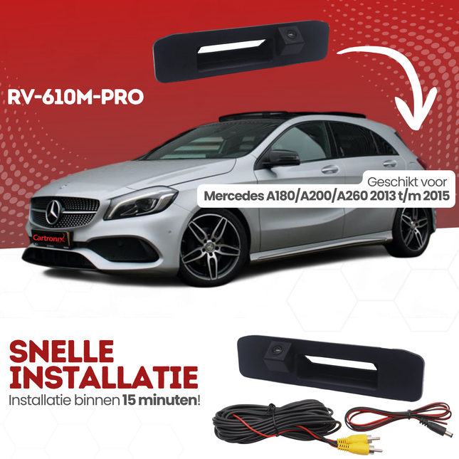 Mercedes A180/A200/A260 klasse Achteruitrijcamera | 2013 t/m 2015 | Nachtzicht & HD Beeld