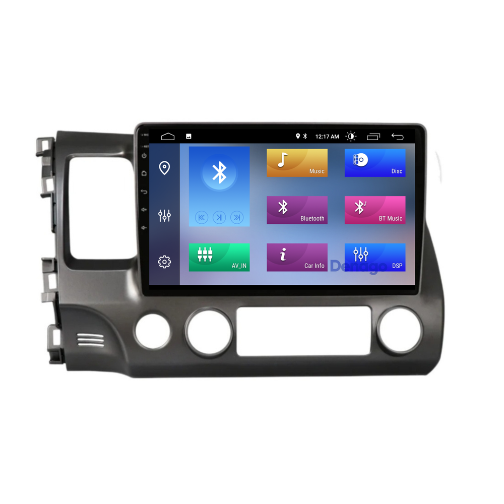 Radio para coche Honda Civic CarPlay | 2007 a 2011 | Denago DNG-A51 | 10 pulgadas | Androide 13 | CarPlay inalámbrico y Android Auto