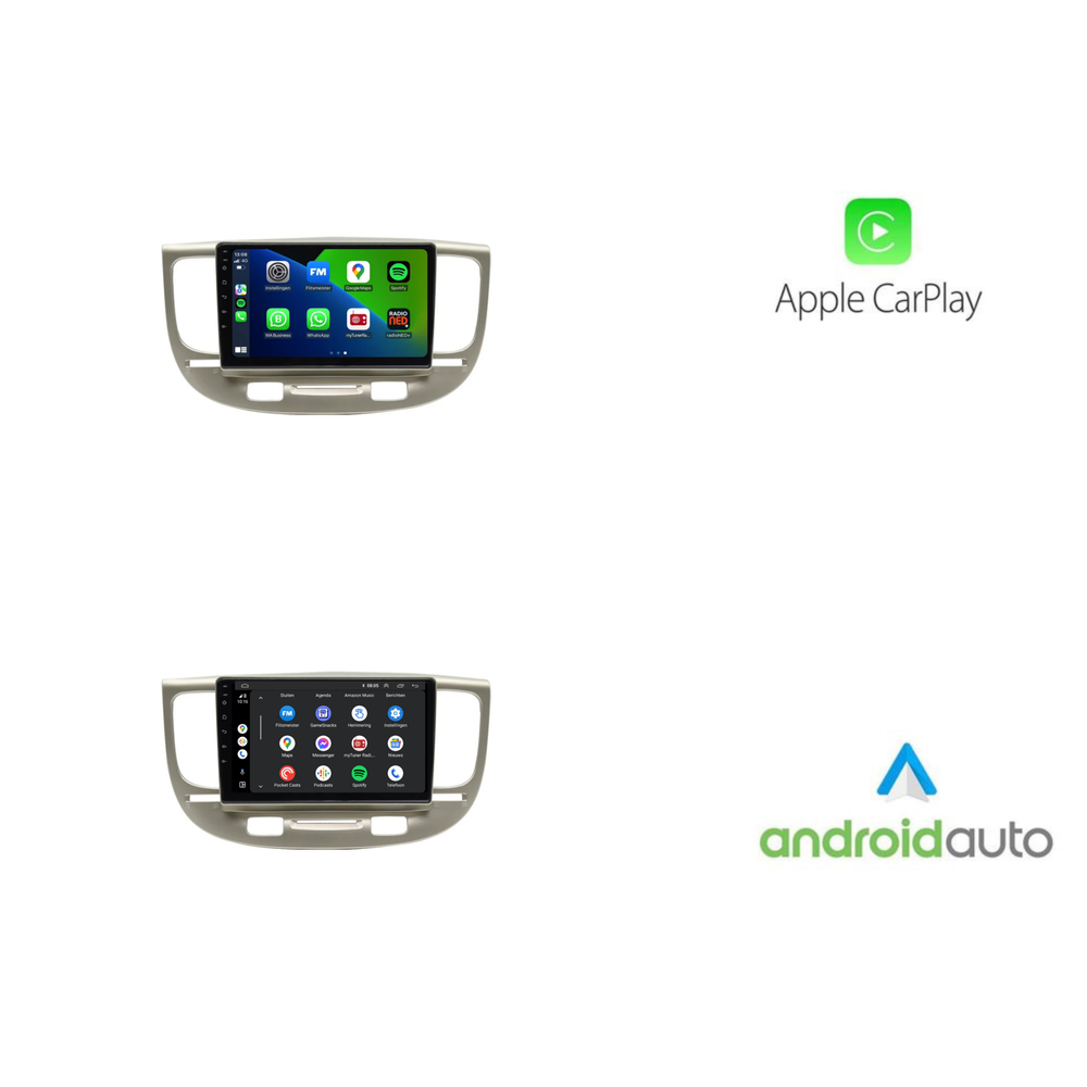 Kia Río | Androide 13| Radio de coche | 2006 a 2010 | Carplay y Android Auto
