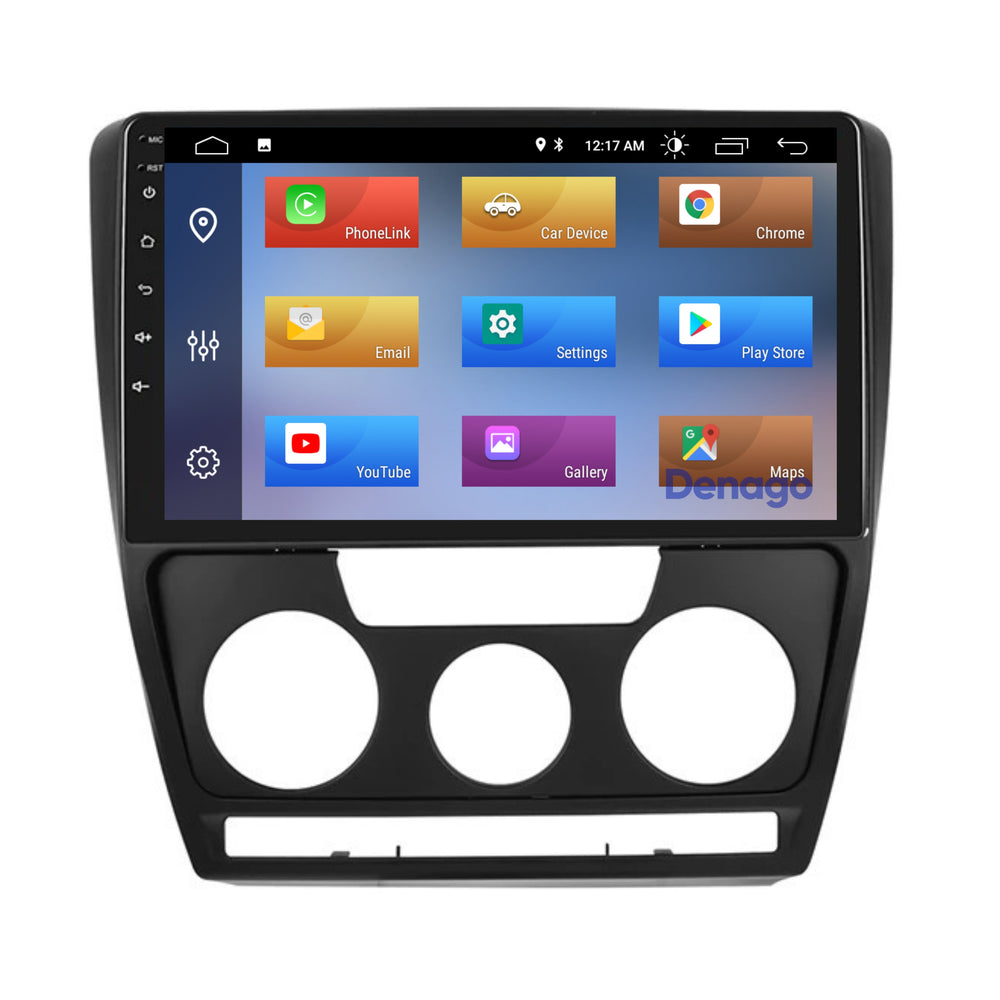 Autoradio compatible CarPlay pour Skoda Octavia (2007-2012) | Denago DNG-A282 | Écran 9 pouces | Android 13 | CarPlay sans fil & Android Auto