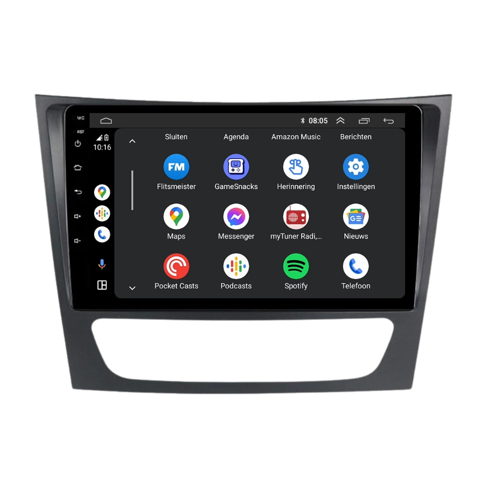 Mercedes clase E/CLS/G | Androide 13 | Radio de coche | Carplay y Android Auto