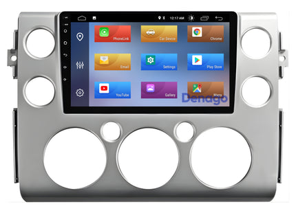 Toyota FJ Cruiser CarPlay autoradio | 2006 t/m 2017 | Denago DNG-A313 | 9 inch | Android 13 | Draadloos CarPlay & Android Auto | Zilver frame