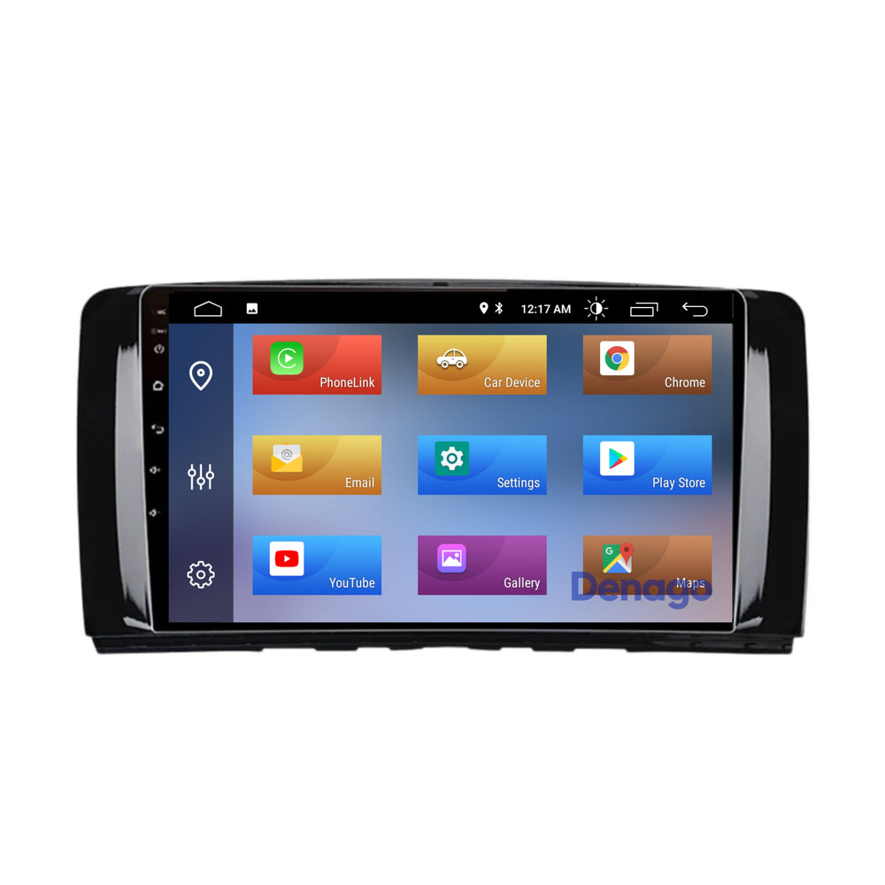 Radio para coche Mercedes Clase R CarPlay | 2005 a 2013 | Denago DNG-A190 | 9 pulgadas | Androide 13 | CarPlay inalámbrico y Android Auto