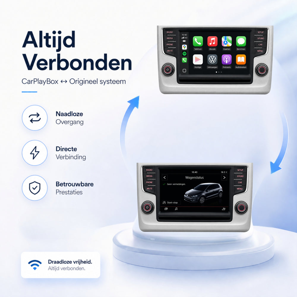 Volkswagen Polo | 2014 t/m 2026 | CarPlay & Android Auto Box | MIB