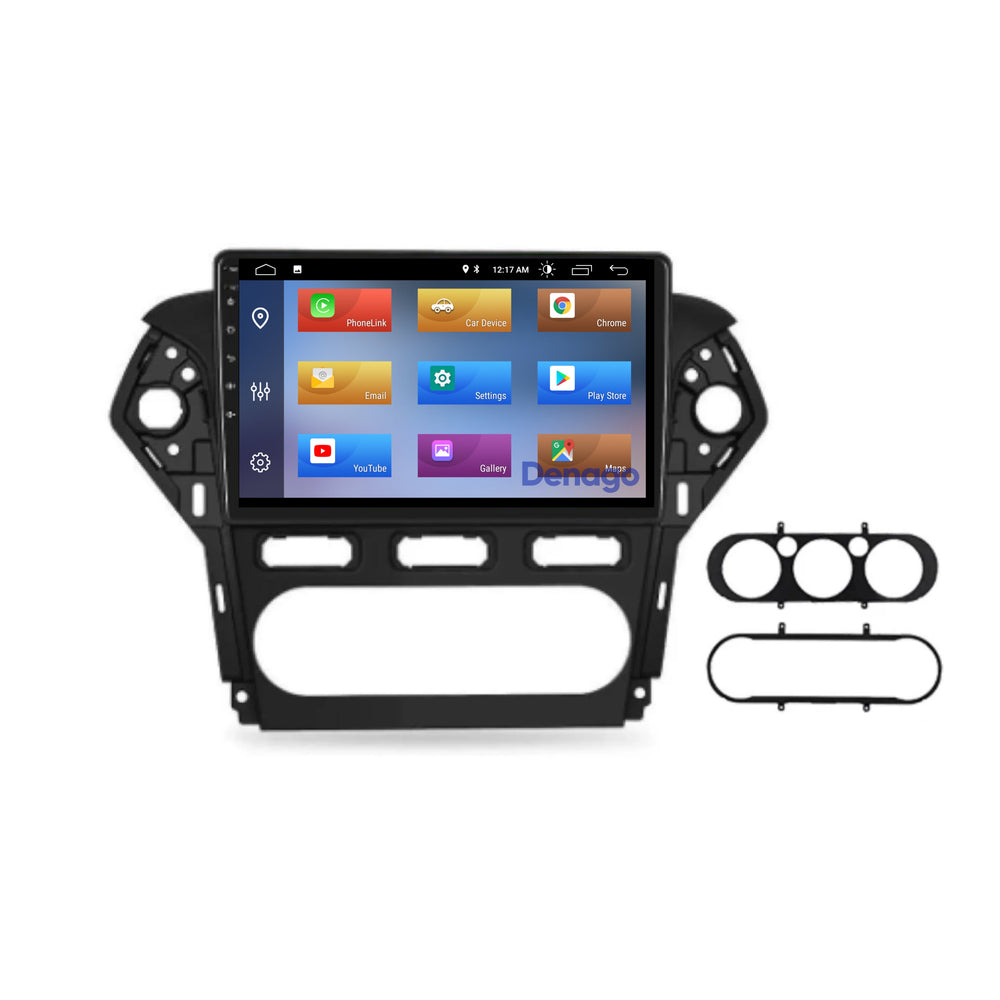 Ford Mondeo CarPlay car radio | 2003 to 2014 | Denago DNG-A205 | 9 inches | Android 13 | Wireless CarPlay & Android Auto | Black frame
