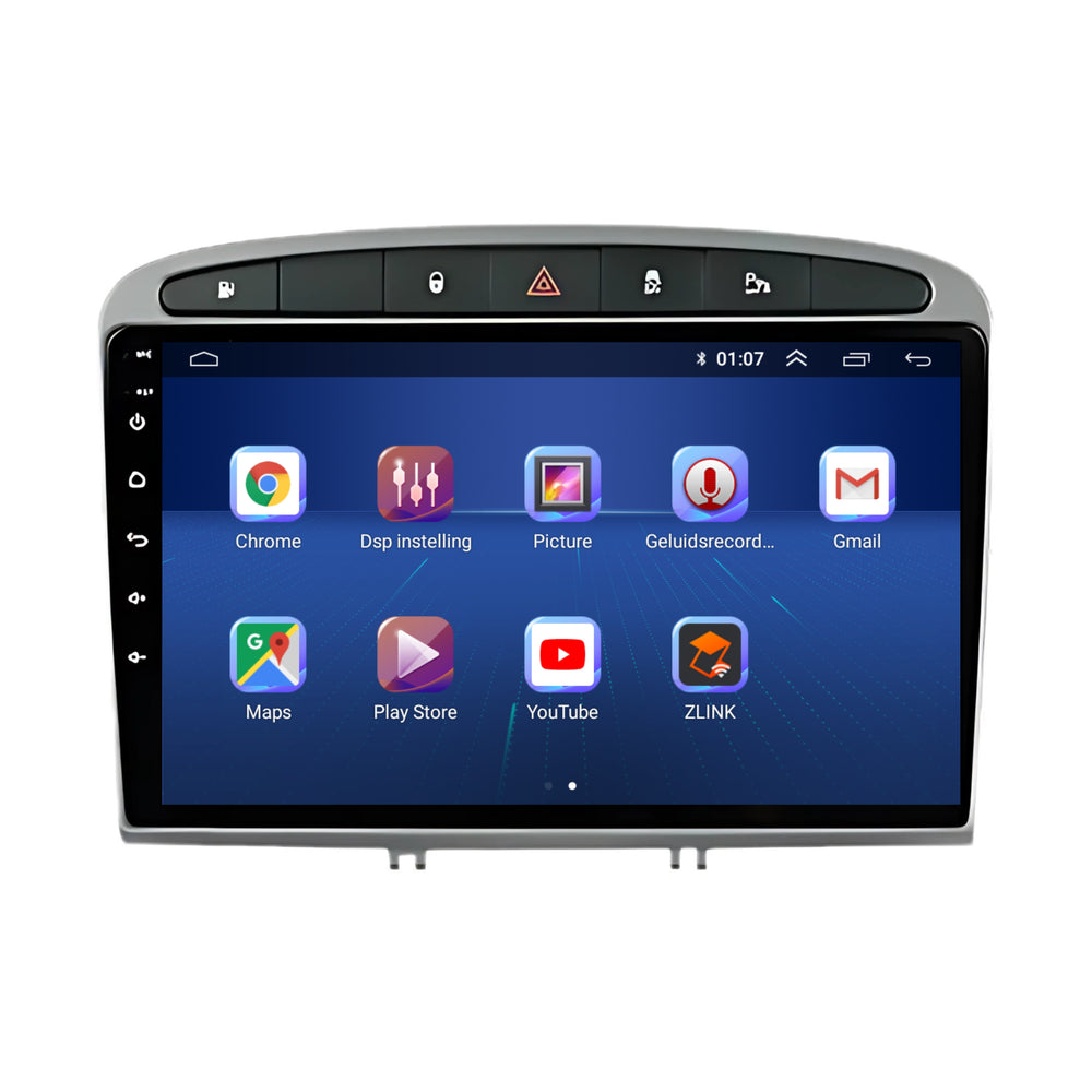 Peugeot 408/308 | Androide 13 | Radio de coche | 2007 a 2014 | CarPlay y Android Auto