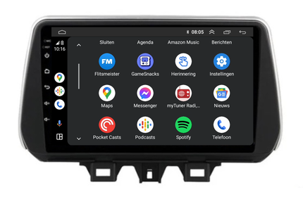 Hyundai Tucson | Android 13 | Autoradio | 2018 t/m 2019 | Carplay & Android Auto