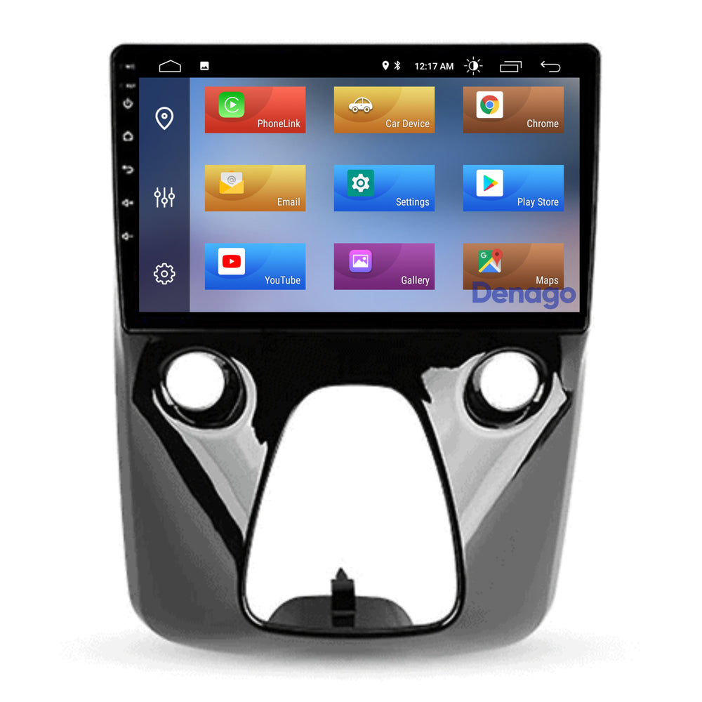 Citroën C1 CarPlay car radio | 2015 to 2021 | Denago DNG-A264 | 10 inches | Android 13 | Wireless CarPlay & Android Auto