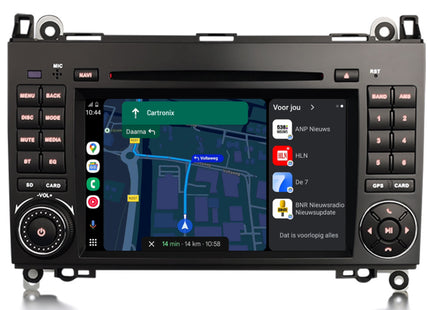 Mercedes Sprinter | Vito | Viano | CarPlay & Android Auto | autoradio | Android 14 | 4+64GB | DVD/CD