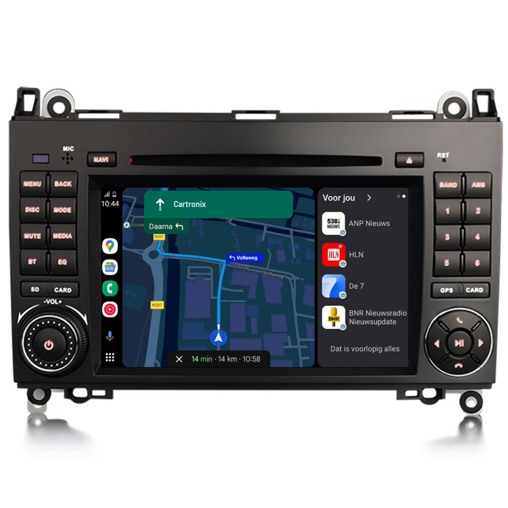 Mercedes Sprinter | vito | viano | CarPlay y Android Auto | radio de coche | Androide 14 | 4+64GB | DVD/CD
