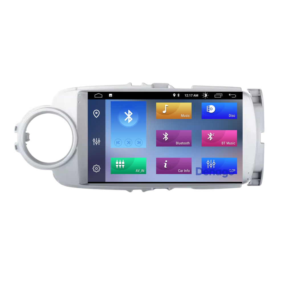 Toyota Yaris CarPlay car radio | 2011 to 2019 | Denago DNG-A286 | 9 inches | Android 13 | Silver | Wireless CarPlay & Android Auto