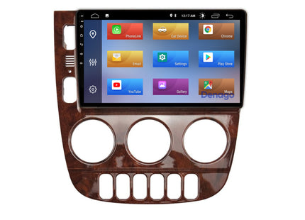 Mercedes ML CarPlay autoradio | 1999 t/m 2004 | Denago DNG-A104 | 9 inch | Android 13 | Draadloos CarPlay & Android Auto | Houtkleurig frame