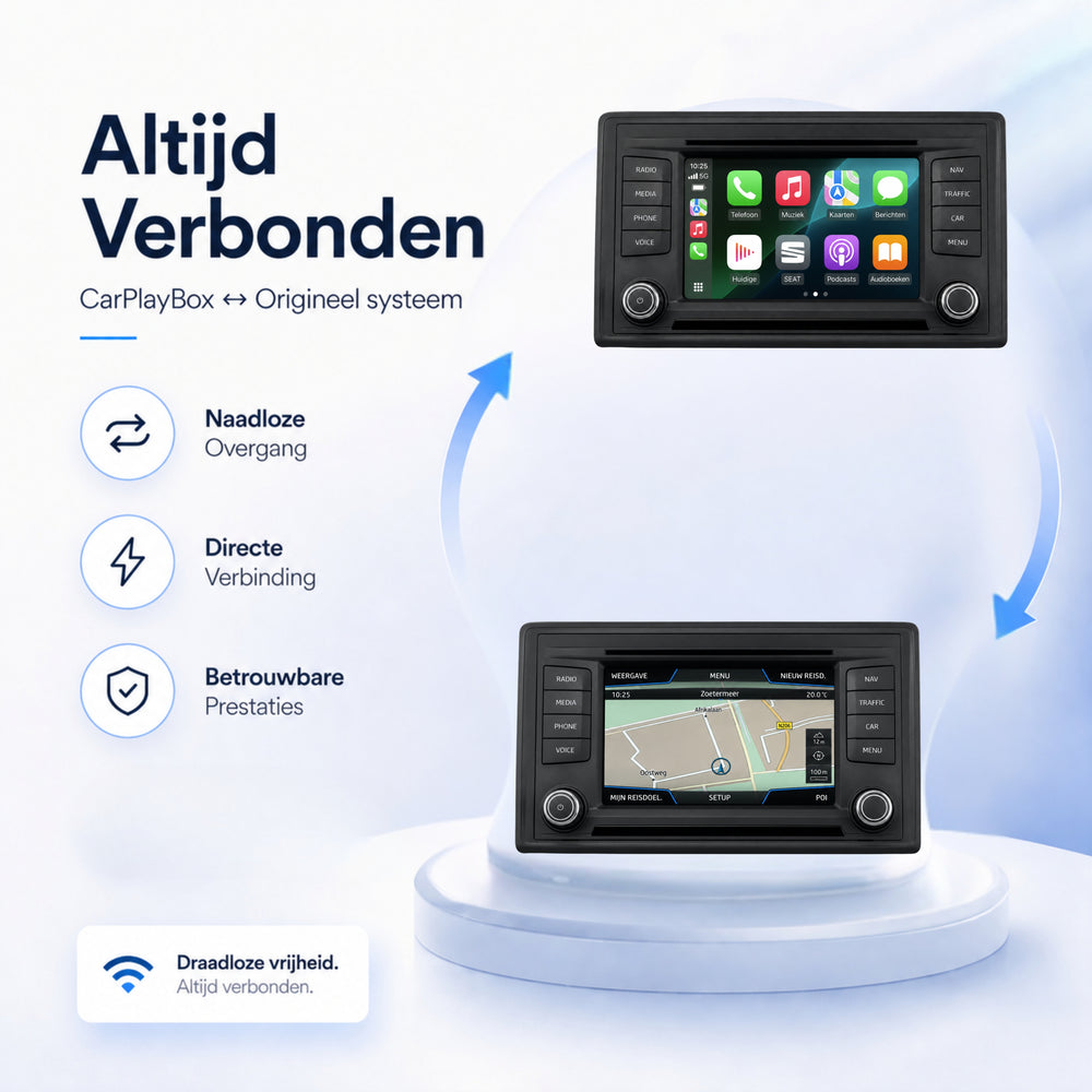 SEAT Ibiza | 2015 t/m 2021 | CarPlay & Android Auto Box | MIB