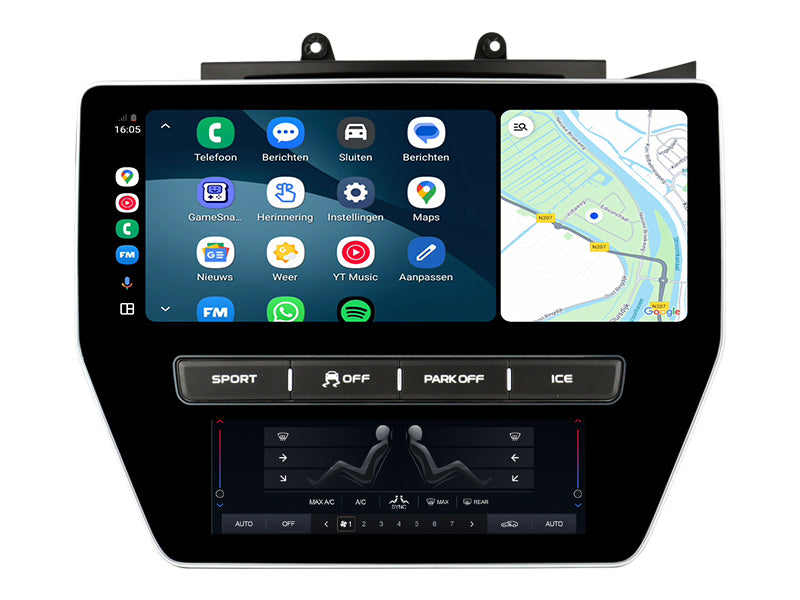 Maserati GT/GC Gran Turismo | Android 15 | 10.3 inch Autoradio | 2007 t/m 2015 | CarPlay & Android Auto