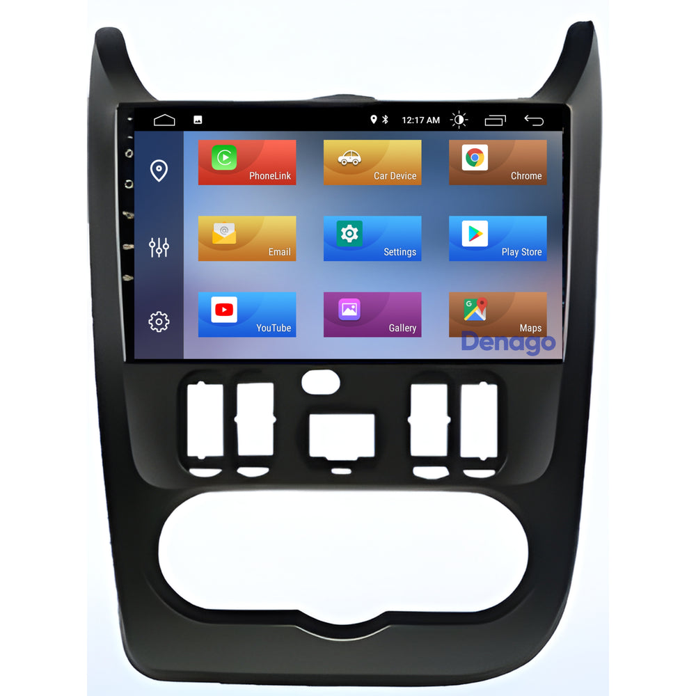 Radio de coche Dacia Logan CarPlay | Denago DNG-A344 | 2010 a 2013 | Android 13 de 9 pulgadas | CarPlay inalámbrico y Android Auto