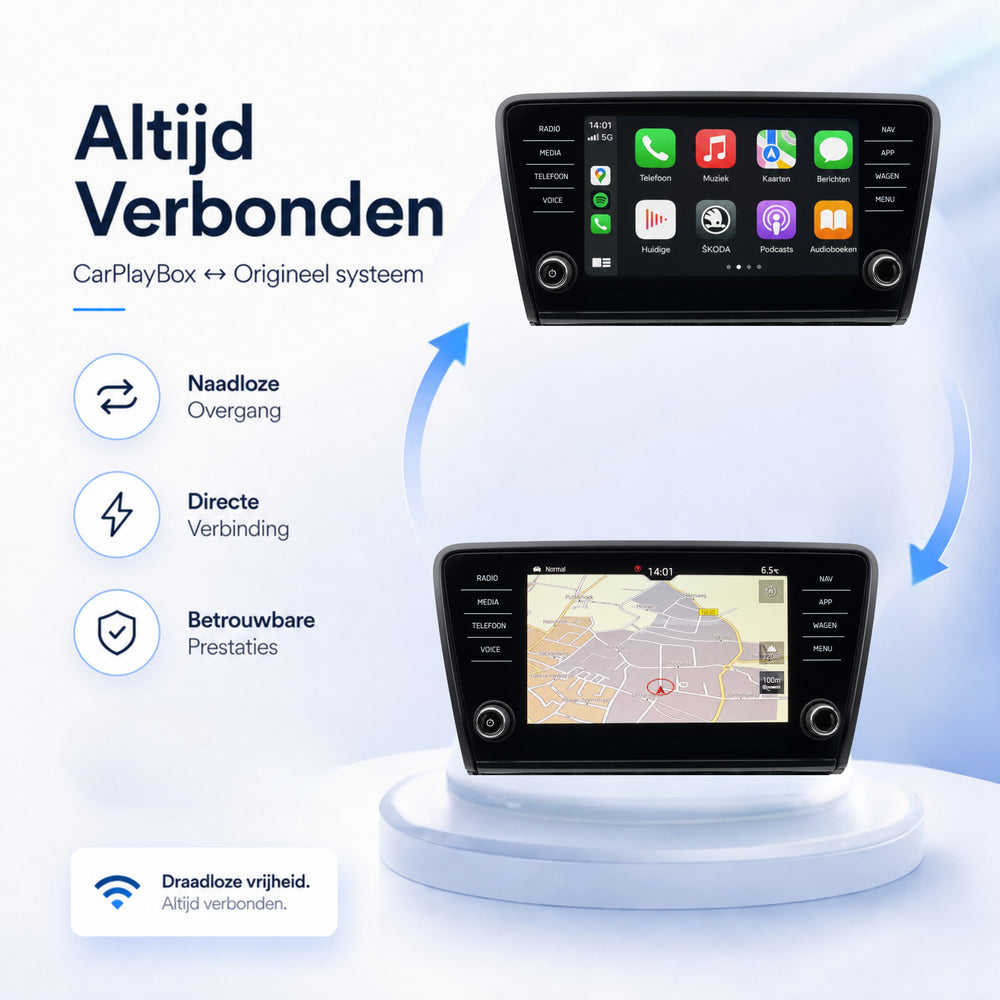 Škoda Octavia | 2013 t/m 2020 | CarPlay & Android Auto Box | MIB