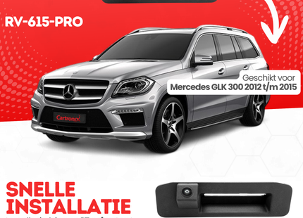 Mercedes GLK 300 Achteruitrijcamera | 2012 t/m 2015 | Nachtzicht & HD Beeld