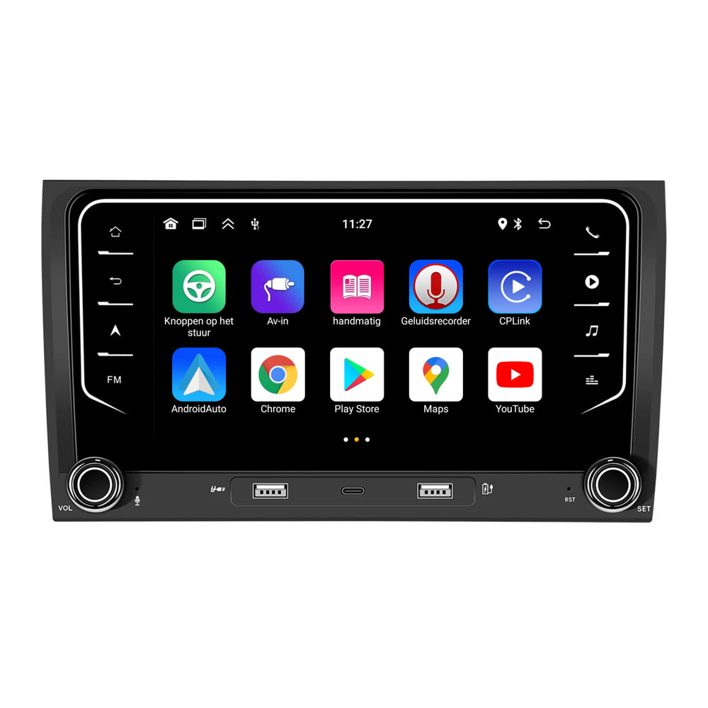 Audi A4 CarPlay Autoradio | Android 13 | 2GB + 64GB | 2000 t/m 2009 | Android Auto
