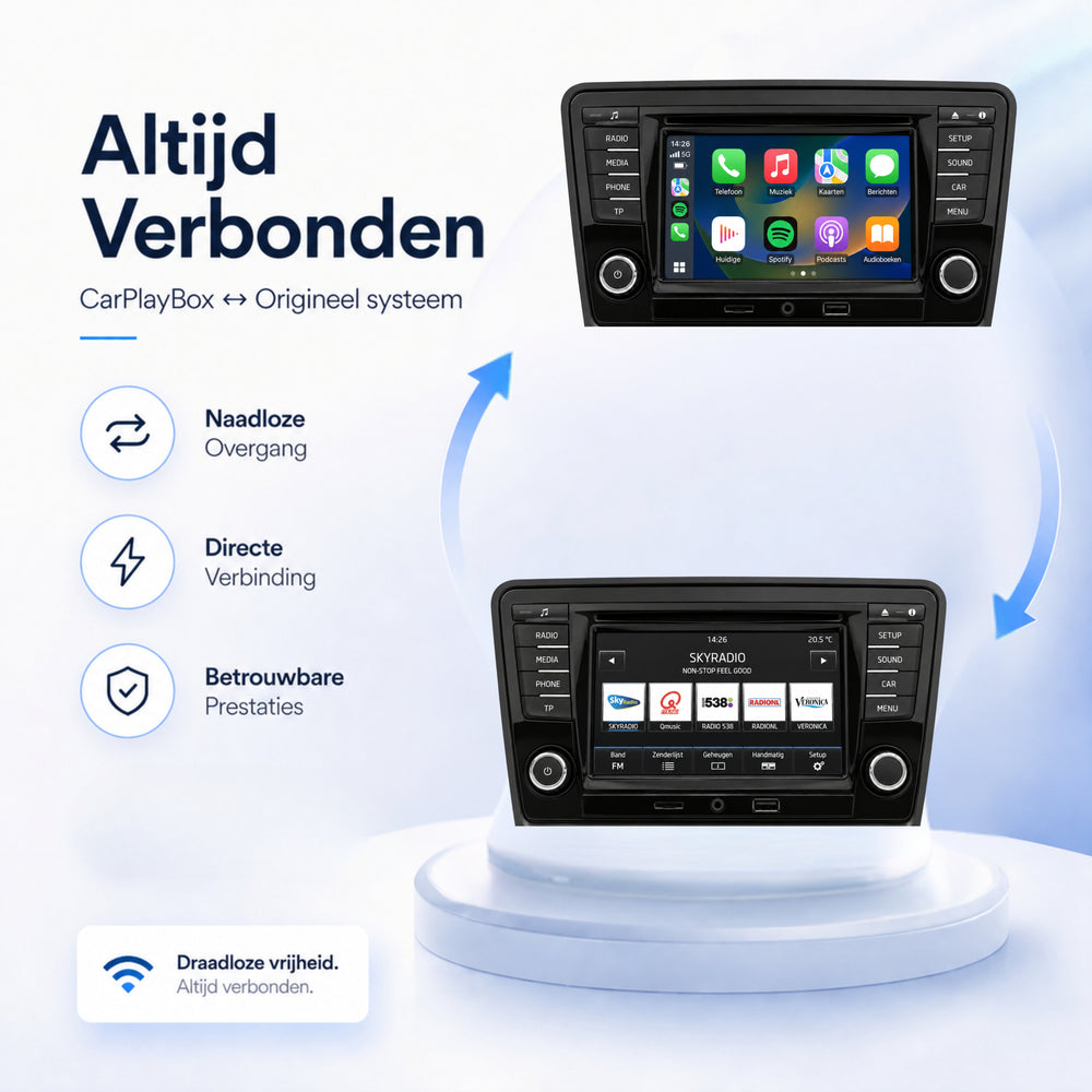 Škoda Rapid | 2015 t/m 2019 | CarPlay & Android Auto Box | MIB