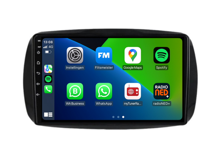 Smart Fortwo | Forfour | Android 13 | Autoradio | 2015 t/m 2019 | Carplay & Android Auto