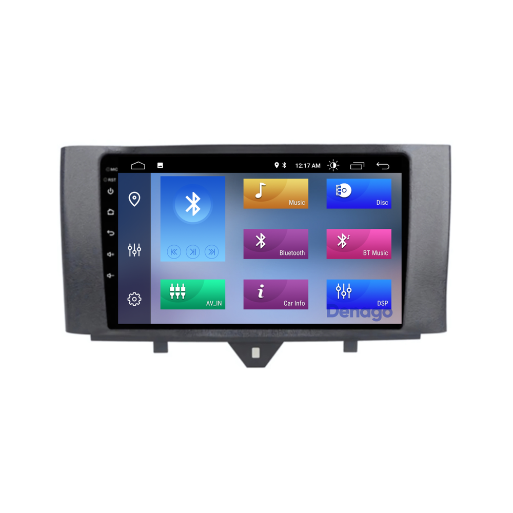 Radio para coche Smart Fortwo CarPlay | 2011 a 2015 | Denago DNG-A46 | 9 pulgadas | Androide 13 | CarPlay inalámbrico y Android Auto