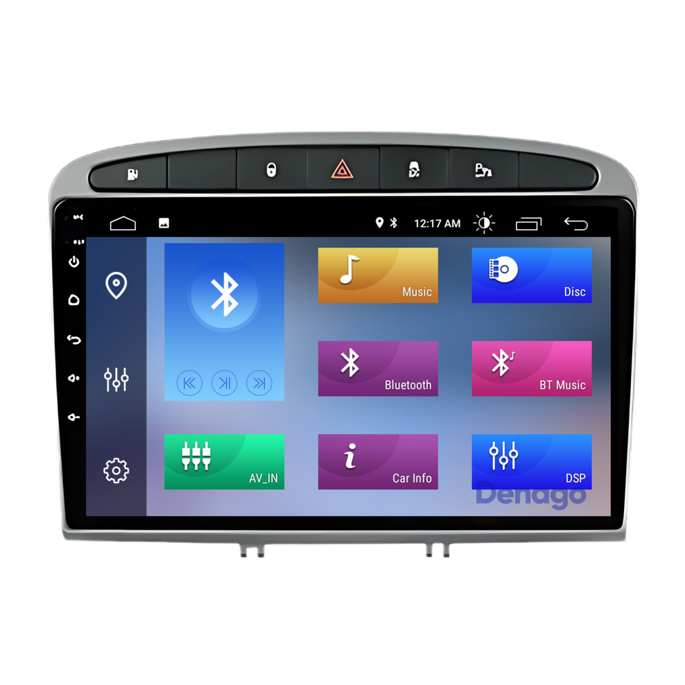 Radio para coche Peugeot 308 y 408 CarPlay | 2007 a 2020 | Denago DNG-A48 | 9 pulgadas | Androide 13 | CarPlay inalámbrico y Android Auto