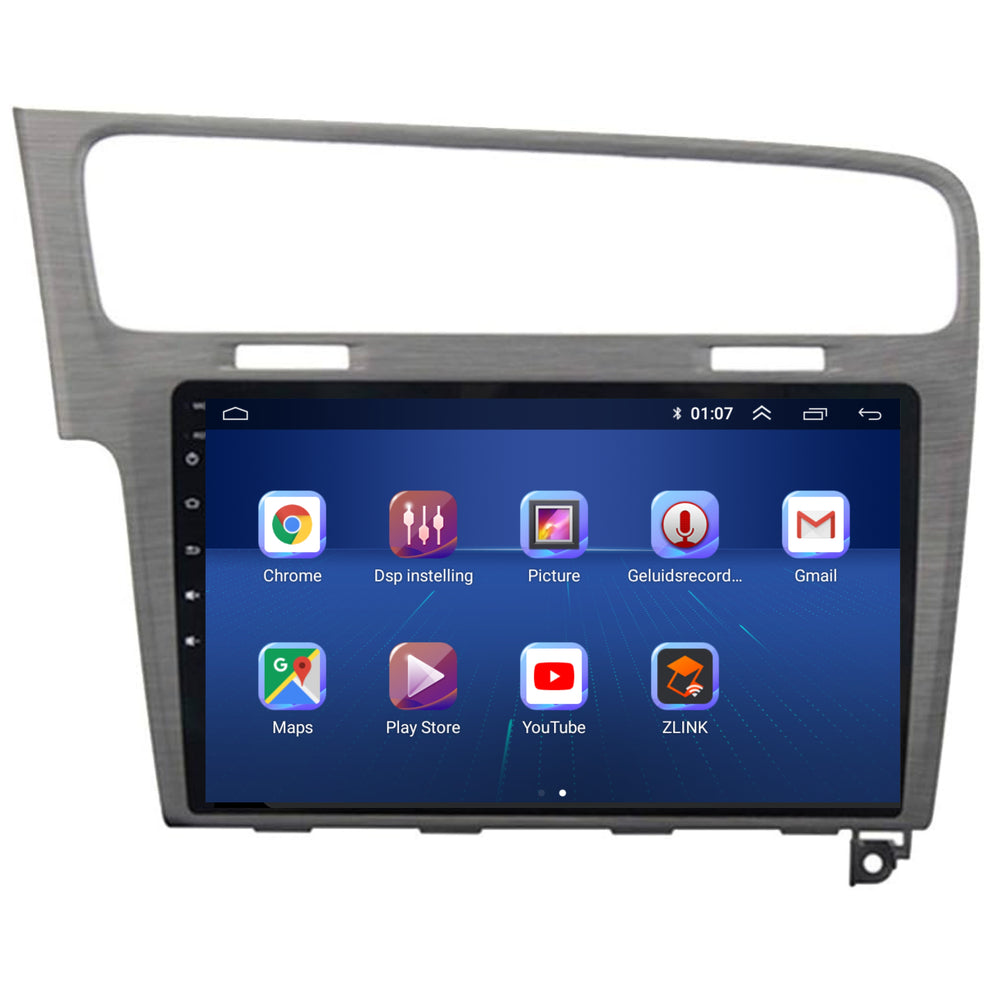 Volkswagen Golf 7 | Androide 13 | Radio de coche | 2012 a 2020 | Carplay y Android Auto | Gris