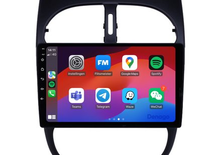 Peugeot 206 Autoradio | 1998 t/m 2009 | Android 13 & CarPlay