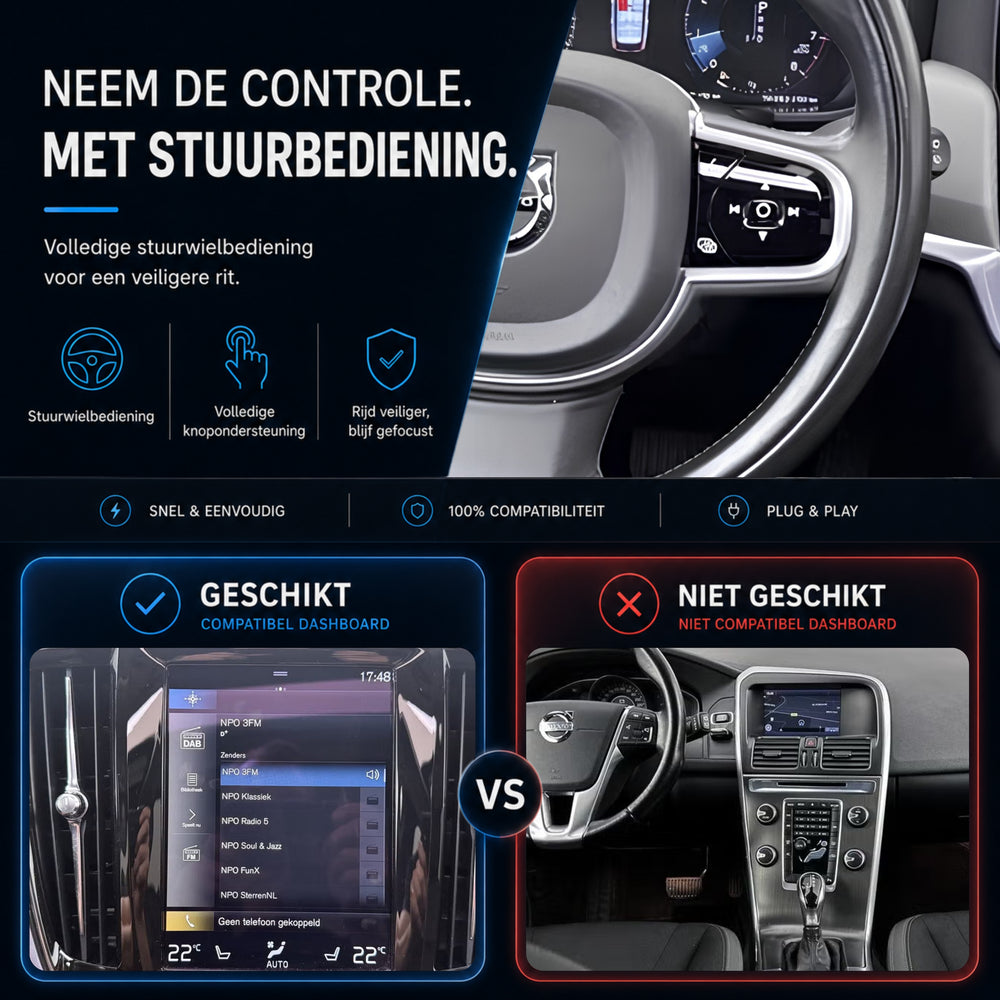 Volvo V90 | 2015 to 2021 | CarPlay & Android Auto Box | Sensus Navigation