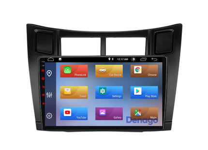 Toyota Yaris CarPlay autoradio | 2005 t/m 2012 | Denago DNG-A297 | 9 inch | Android 13 | Draadloos CarPlay & Android Auto