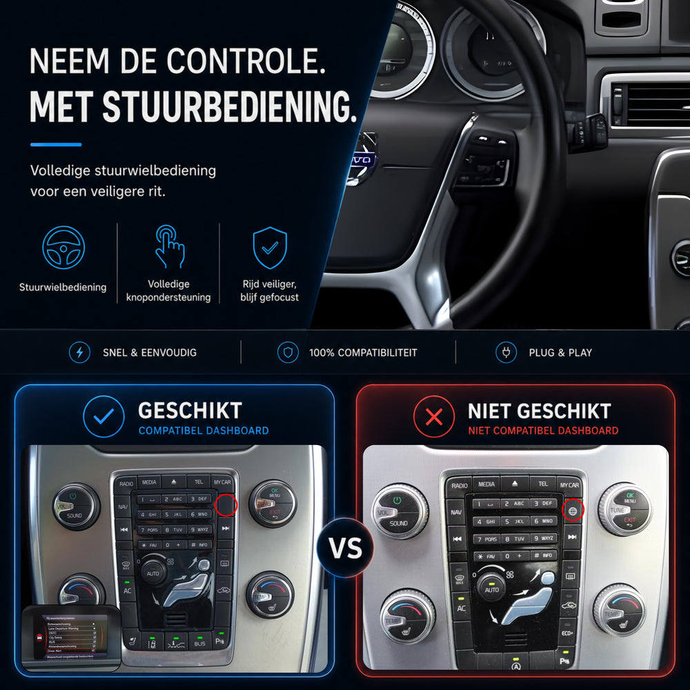 Volvo S80 | 2011 t/m 2014 | CarPlay & Android Auto Box | Sensus