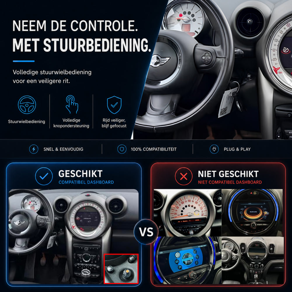 MINI Countryman | 2010 t/m 2015 | CarPlay & Android Auto Box