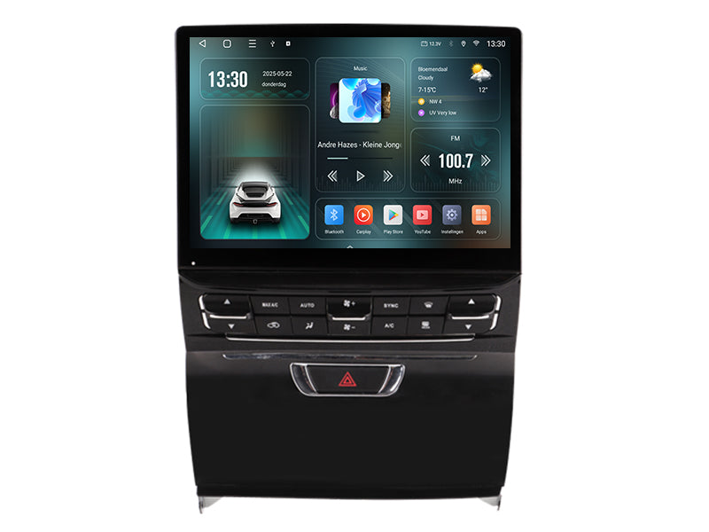 Maserati Quattroporte | Android 15 | 10.5 inch Autoradio | 2013 t/m 2016 | CarPlay & Android Auto