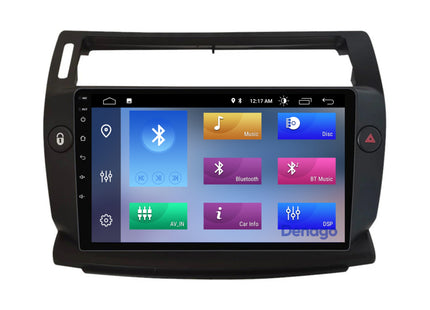 Autoradio CarPlay pour Citroën C4 | 2004 à 2010 | Denago DNG-A318 | Écran 9 pouces | Android 13 | CarPlay sans fil & Android Auto
