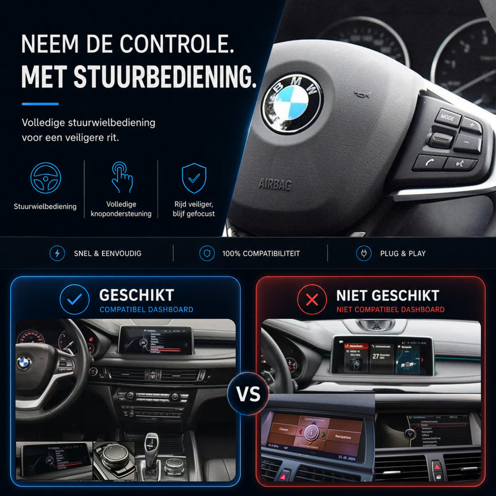 BMW X6 F16 | 2013 t/m 2017 | CarPlay & Android Auto Box | NBT