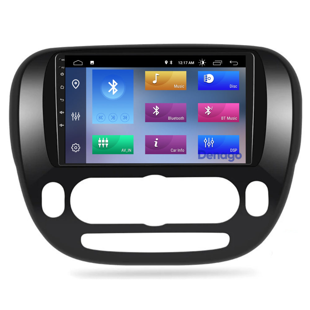 Autoradio Kia Soul compatible CarPlay | 2014 à 2018 | Denago DNG-A198 | Écran 9 pouces | Android 13 | CarPlay sans fil & Android Auto
