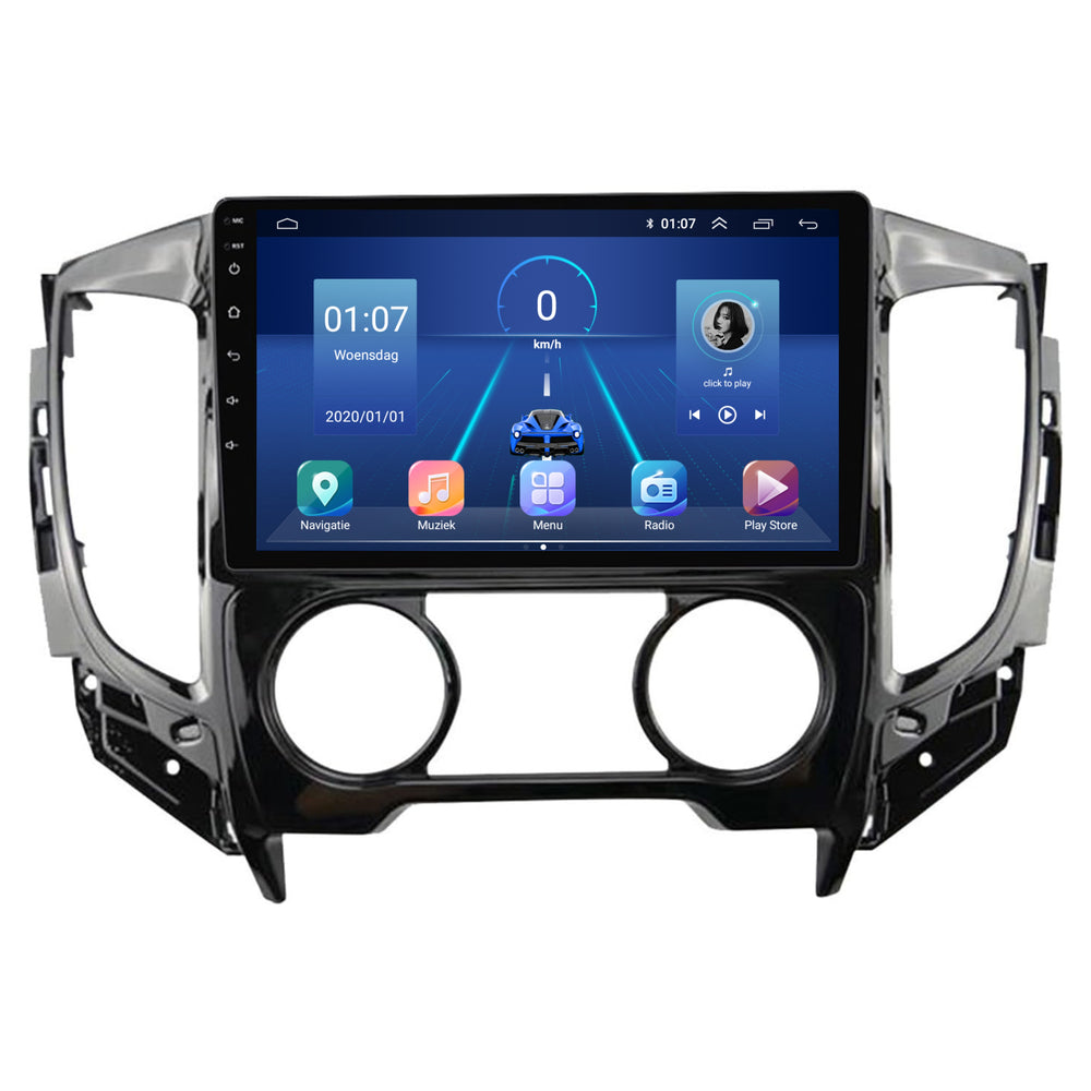 Mitsubishi Tritón | Androide 13 | Radio de coche | 2015 a 2018 | CarPlay y Android Auto